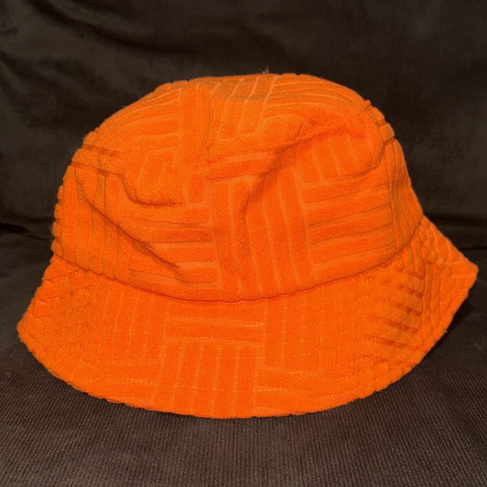 Orange bucket hat